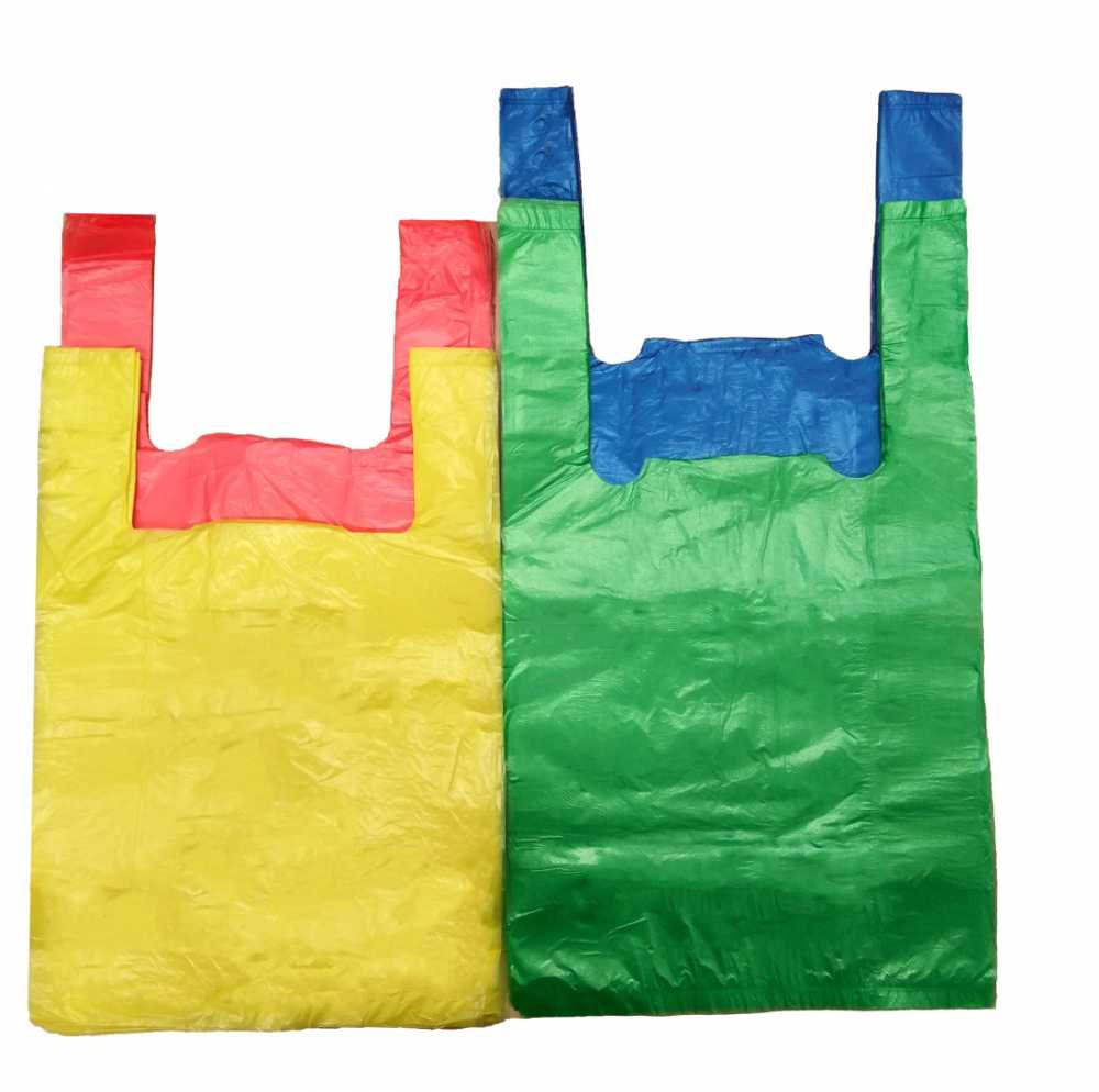 Пакет майка 25*45см, плотный 13 мкм, цвет ассорти, 60шт/уп