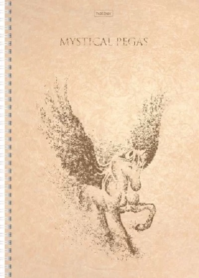 Тетрадь А4 80 листов в клетку, Золотой пегас, Hatber, на гребне