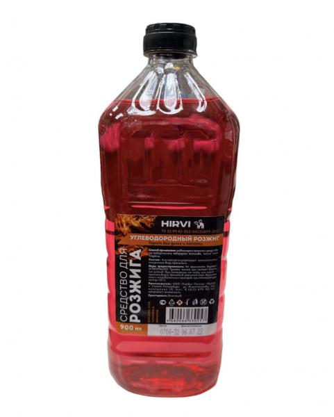 Жидкость для розжига без запаха 0.9л Hirvi