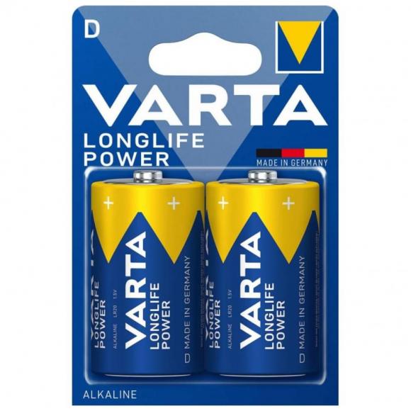Батарейка LR20 D 1,5V VARTA Longlife Power, щелочная, 1шт