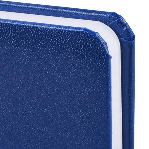 Ежедневник недатированный МАЛЫЙ ФОРМАТ А6 100x150 мм BRAUBERG Select, балакрон, 160 л., синий