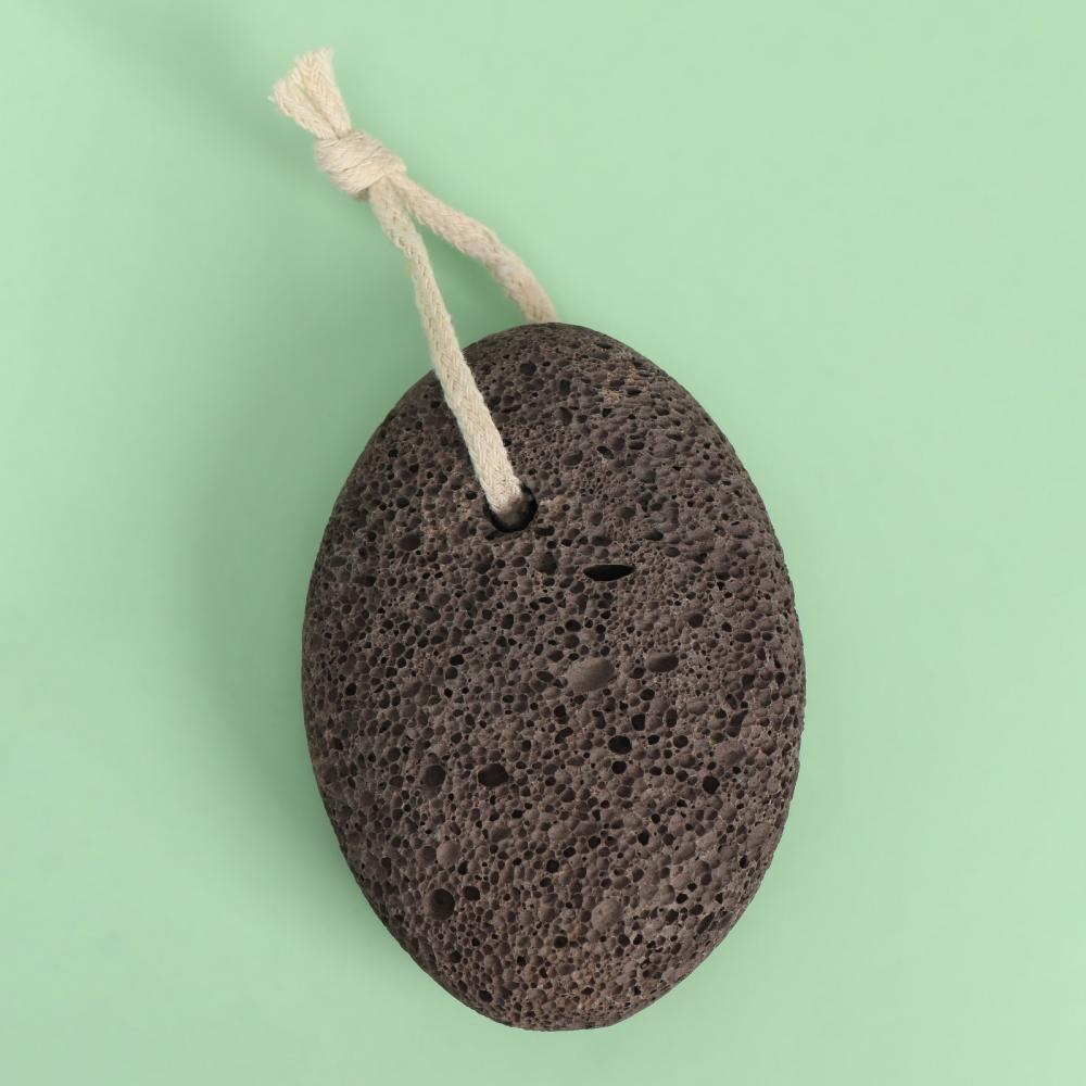 Пемза натуральная, овал 9,5 × 7 см, коричневая