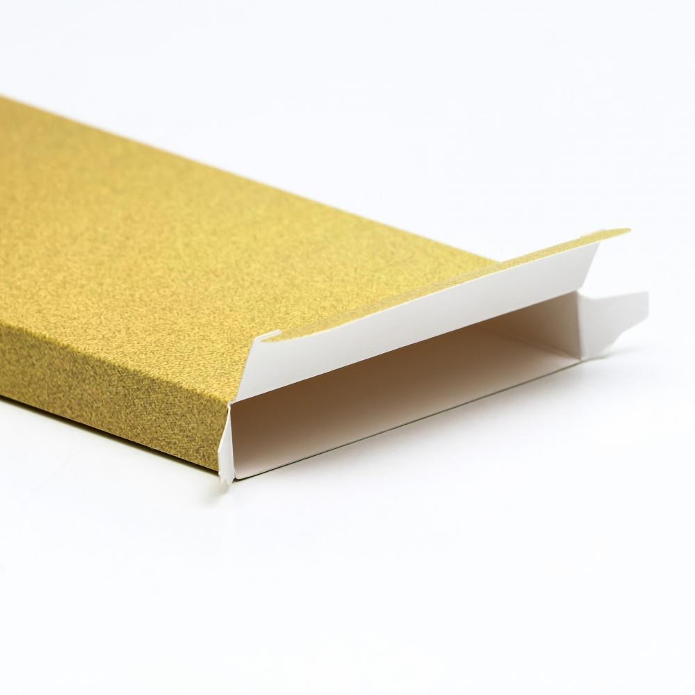 Подарочная коробка под плитку шоколада без окна Золотая, 17,1 х 8 х 1,4 см, 1шт