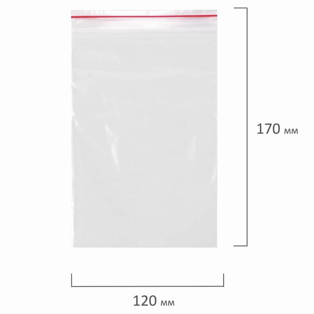 Пакеты с замком (грипперы) 12*17 см, Zip Lock, АВИОРА, упаковка 100 штук