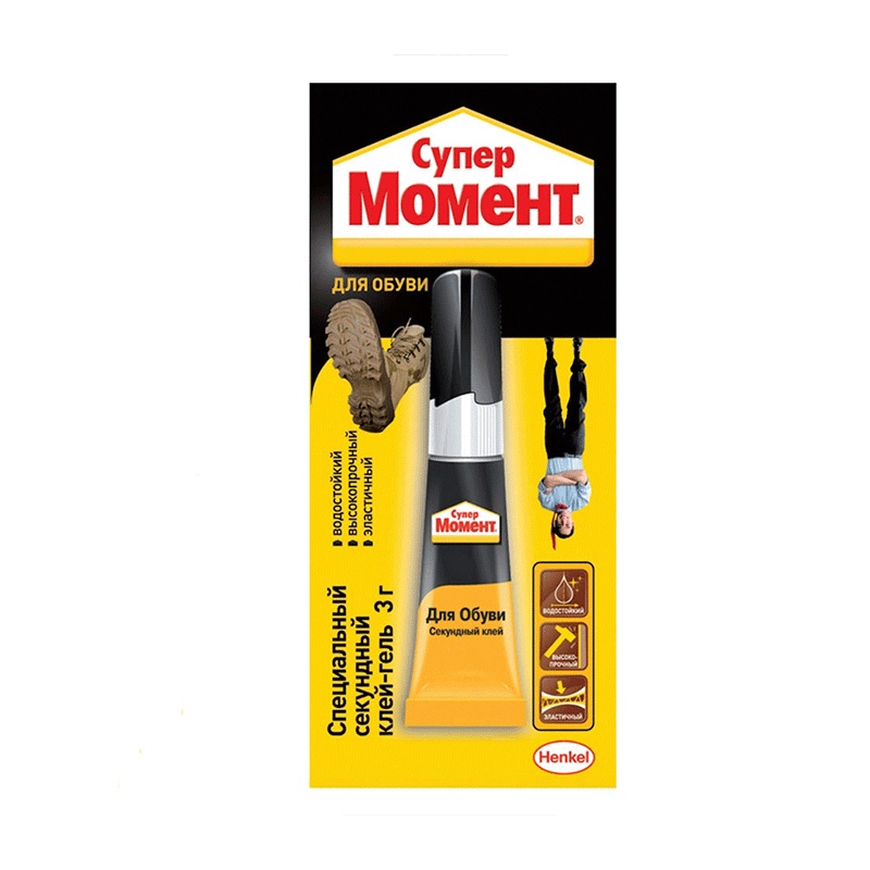Клей гель секундный обувной Супер Момент, 3 грамма