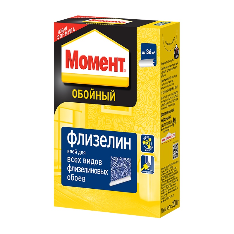 Клей для обоев Момент Флизелин 200 г