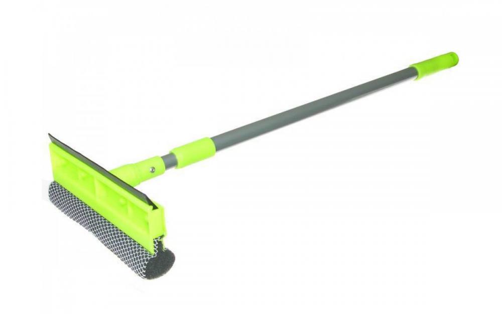 Окномойка (стекломой) АСТ 25 см, стальная ручка телескопическая 120 см