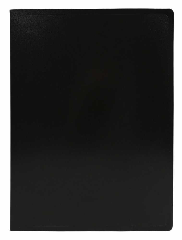 Папка А4 на 2-х кольцах, пластиковая 0,5 мм, 18 мм, чёрная, Buro, 1шт