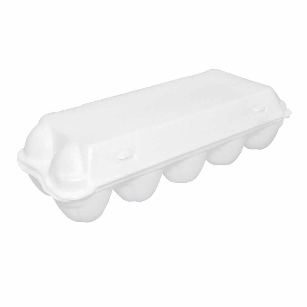 Контейнер для яиц вспененный, белый