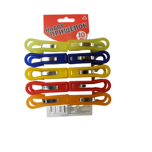 Прищепки МАКСИ набор, усиленные, 10шт/уп