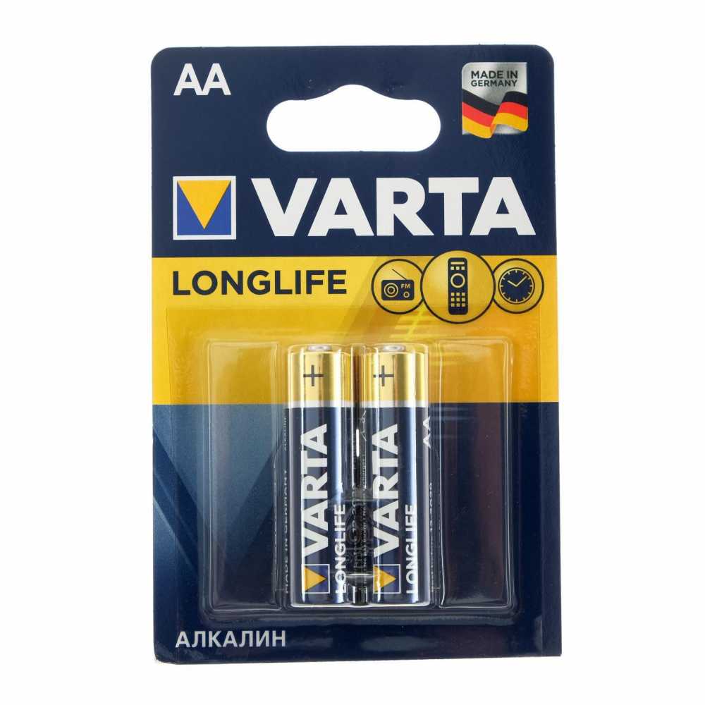 Батарейка АА LR06 VARTA Longlife, алкалиновая 1шт