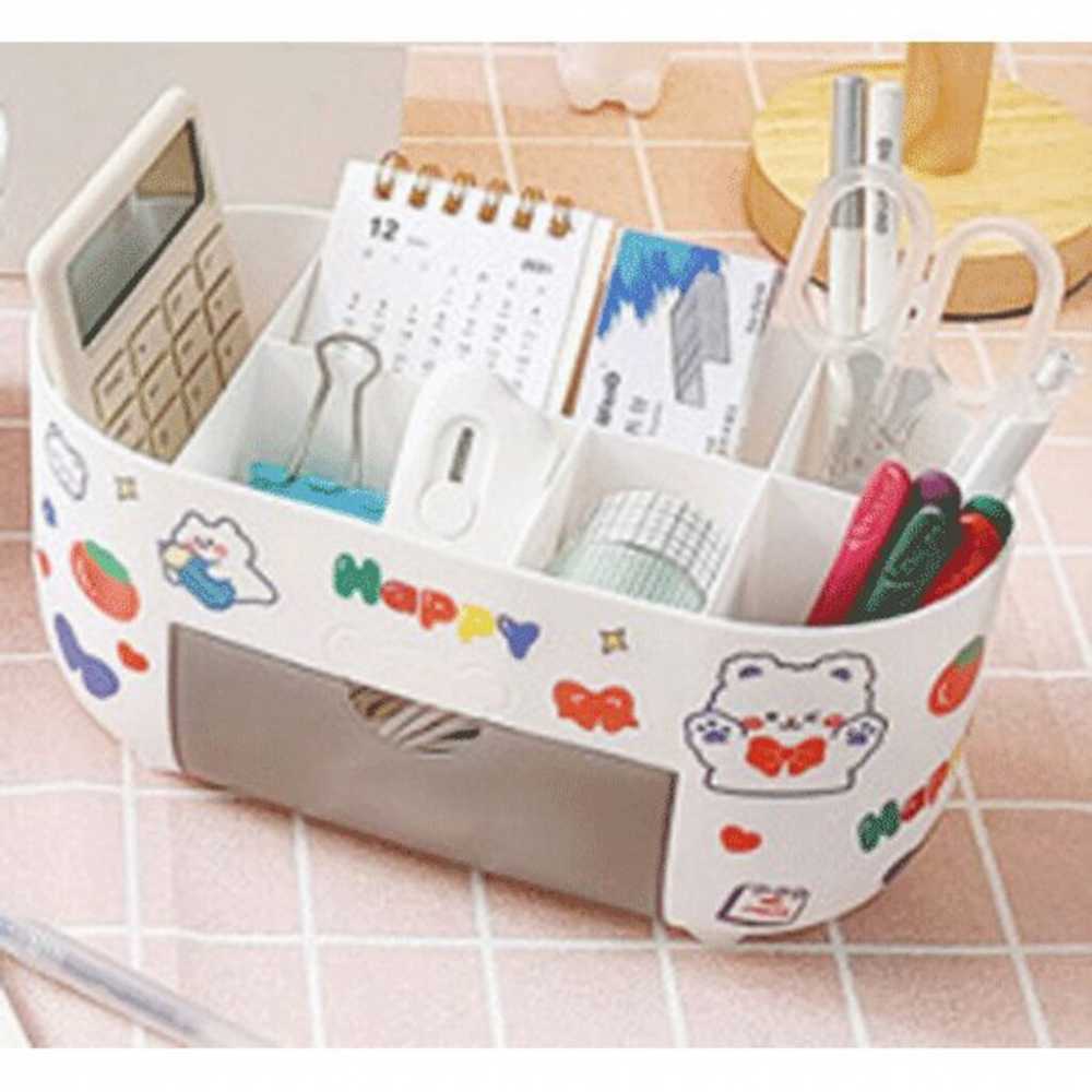 Подставка настольная пластиковая Bunny 22,5*11,5*10,5см , белая, deVENTE