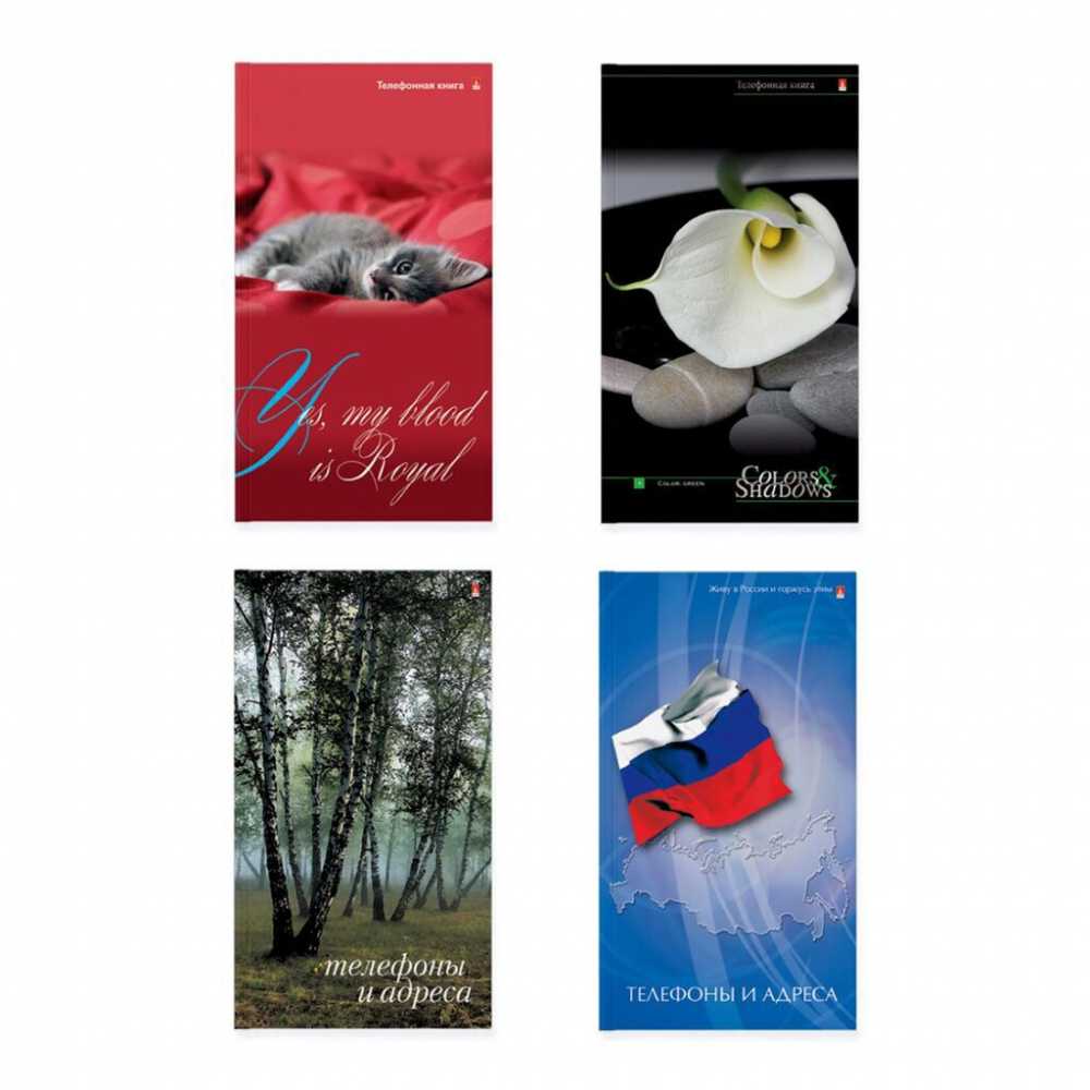 Алфавитная (телефонная) книга А6 64листа Альт