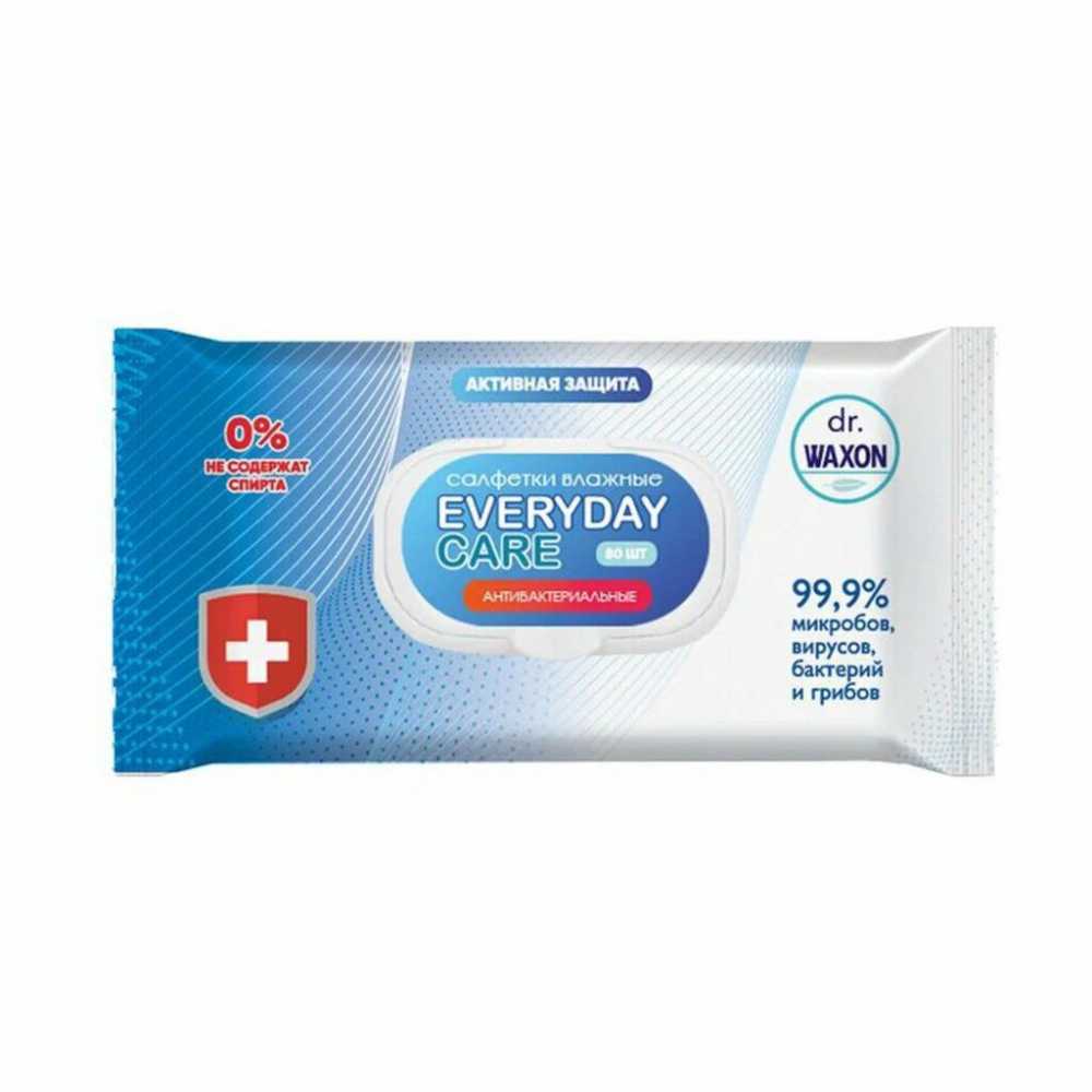 Салфетки влажные Everyday Dr.Waxon, антибактериальные, 15 шт.