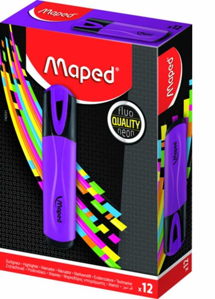 Текстовыделитель MAPED, классик, фиолетовый, линия 1-5мм