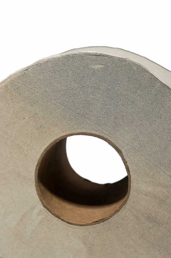 Бумага туалетная промышленная 1 слойная  200 метров, серая, Ласла эконом