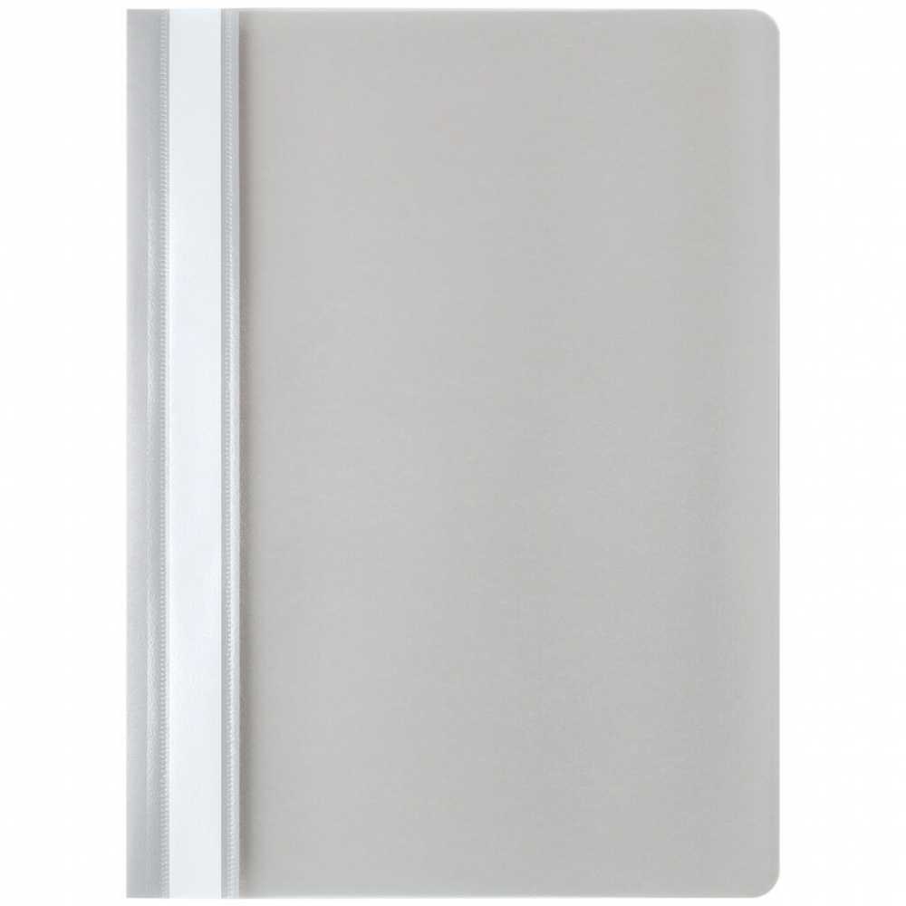 Скоросшиватель пластиковый А4, 0,12/0,15 мм, серый Мам ТД