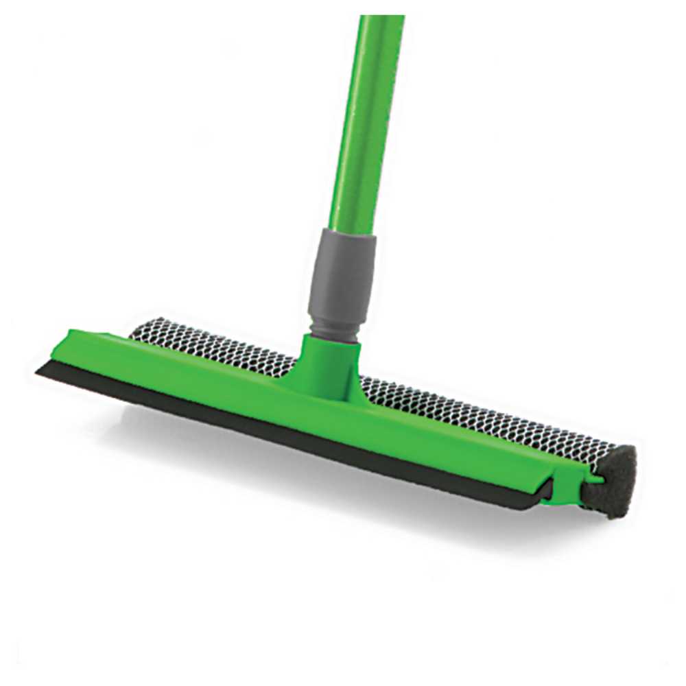 Окномойка (стяжка + губка), телескопическая ручка, 75-130 см, рабочая часть 24,5 см, YORK