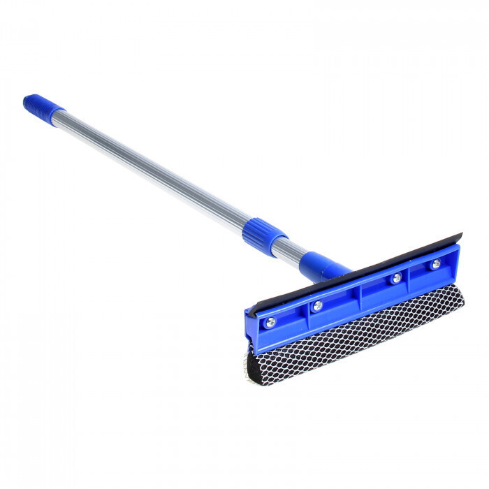 Стекломой (окномойка) телескопический, ребристая ручка L-110см