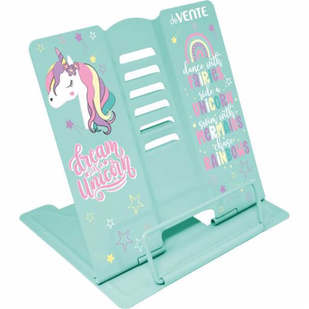 Подставка для книг Unicorn 15*15см полностью металл, мятный deVENTE