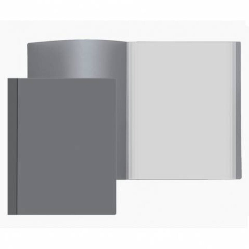 Папка файл А4 30 листов 0,50мм, серая Attomex