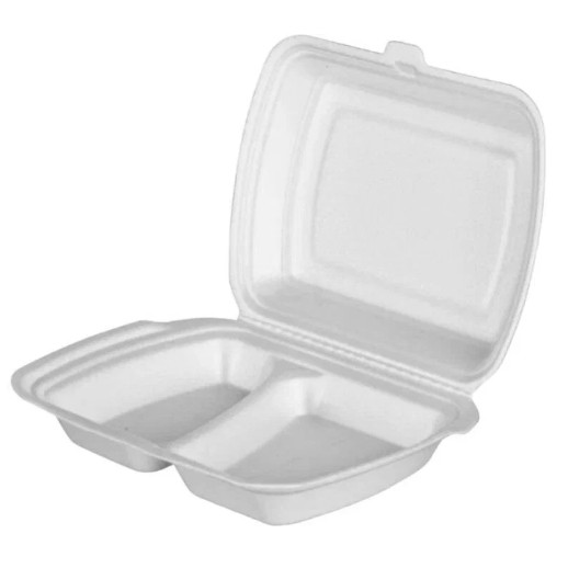 Ланч-бокс 2-х секционный БЕЛЫЙ (247*207,5*62) LB-2