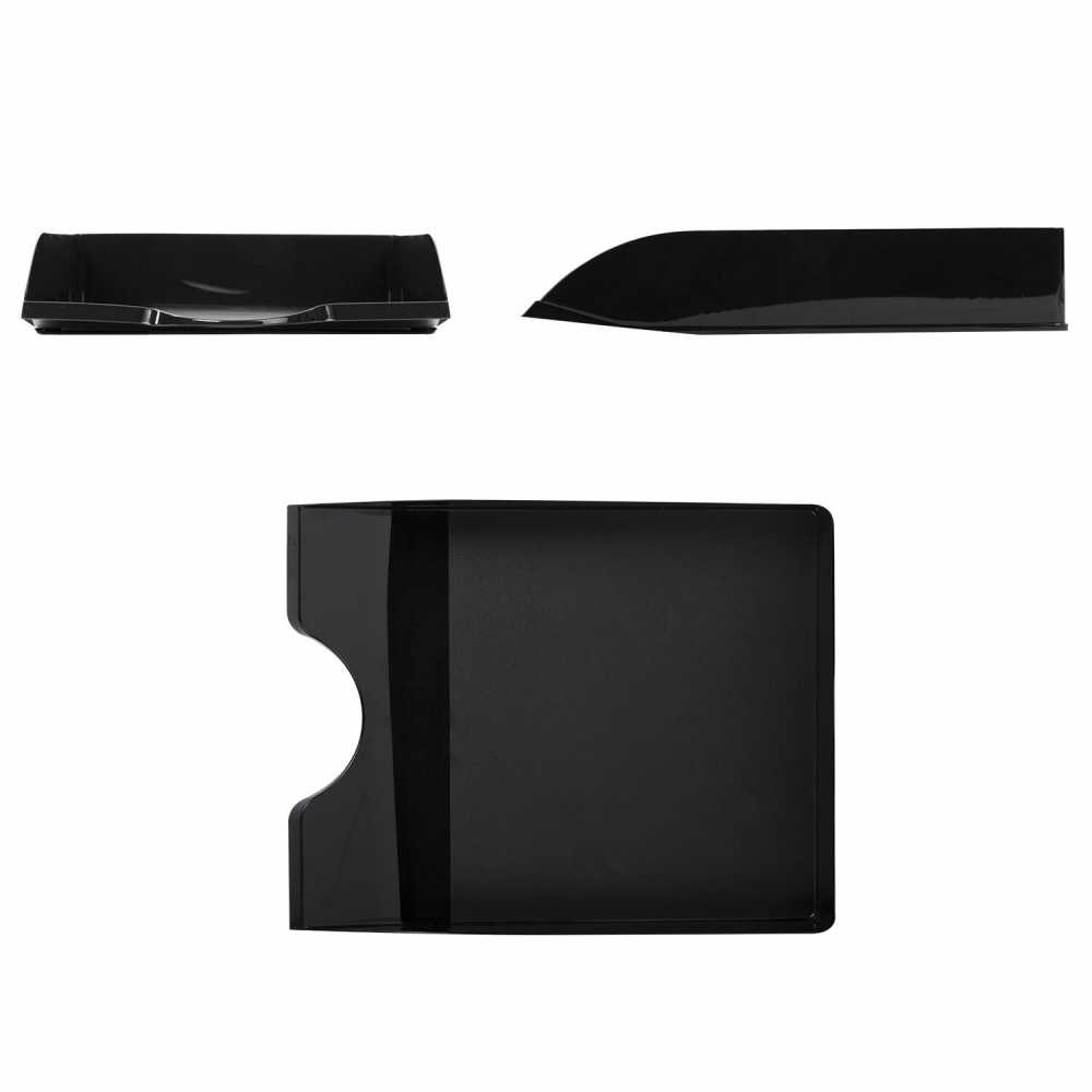 Лоток горизонтальный для бумаг BRAUBERG ORIGINAL, 315х250х60 мм, черный