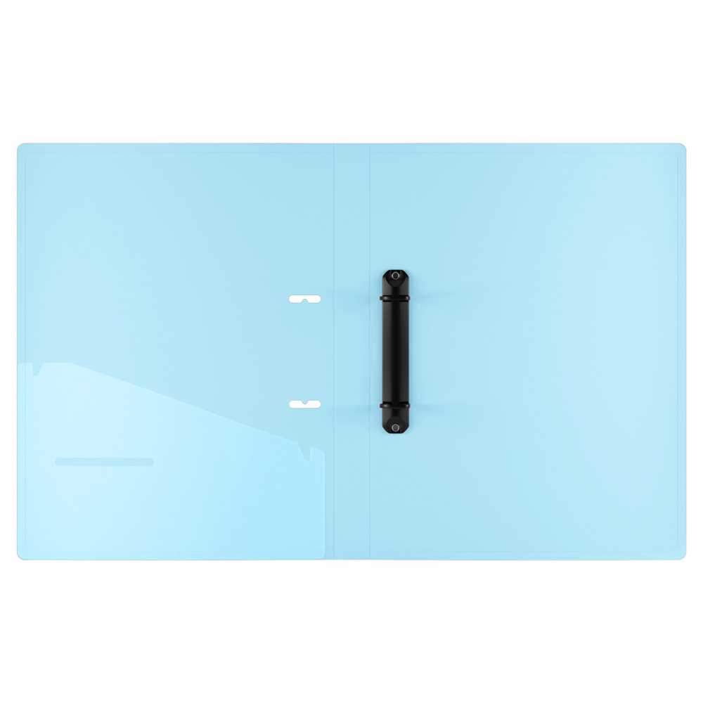 Папка на 2 кольцах Berlingo Haze А4, 24мм, 600мкм, D-кольца, с внутренним карманом, сиреневая, софт-тач