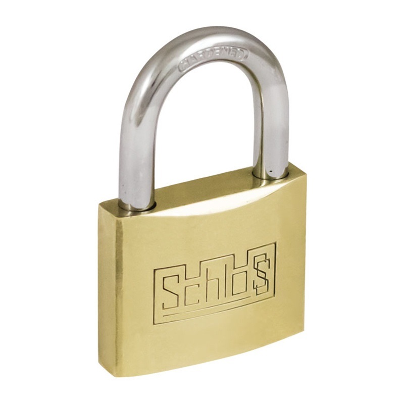 Замок навесной SCHLOSS PL-07/25 латунь, (78011)