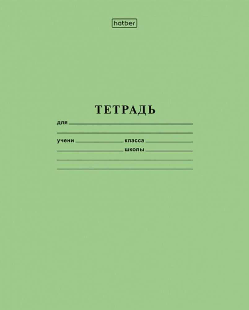 Тетрадь школьная в клетку А5 24 листа, Hatber