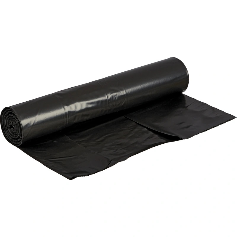 Мешки для мусора Amigo 200 л черные (ПВД 100 мкм, размер 80*120 см, 10 штук в рулоне)