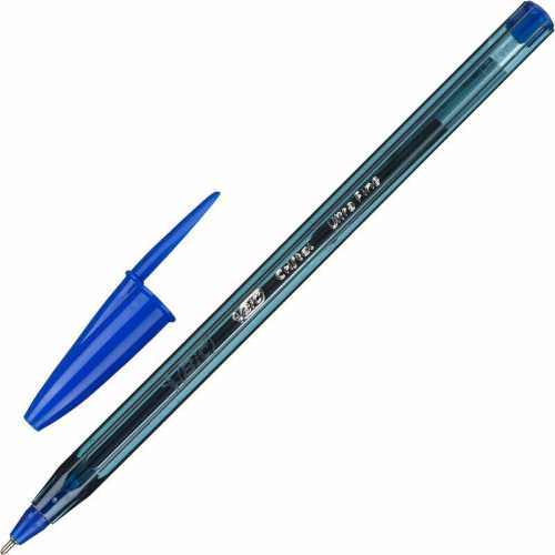 Ручка шариковая неавтоматическая BIC Cristal Exact, масляная, синяя (толщина линии 0.28)
