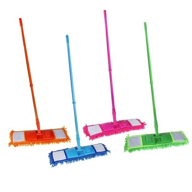 Швабра Лапша с насадкой из микрофибры, с телескопической ручкой, 120*42 см., МХТ