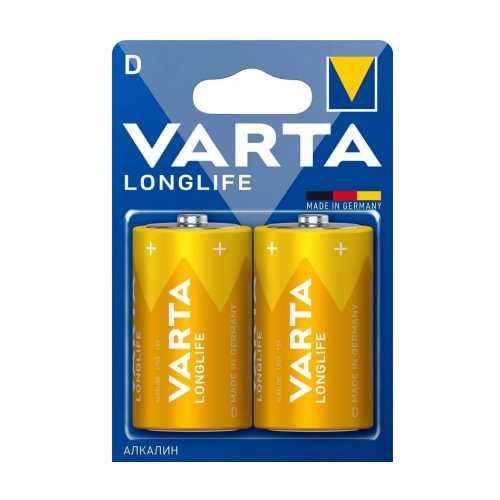 Батарейка LR20 D 1,5V VARTA Longlife щелочная, 1шт