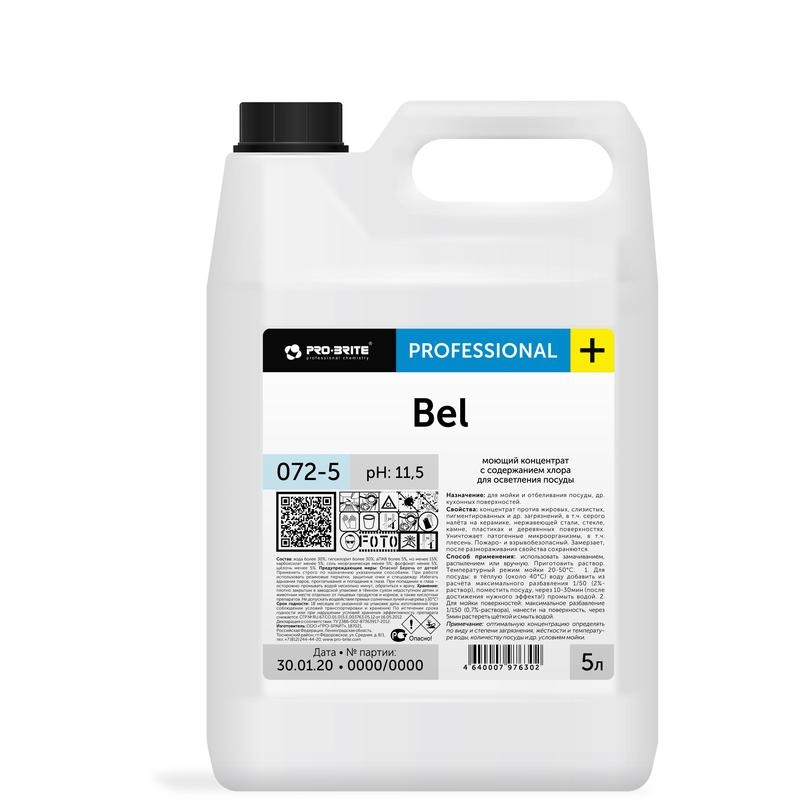 Моющее средство Pro-Brite Bel концентрат для осветления посуды с хлором 5 л