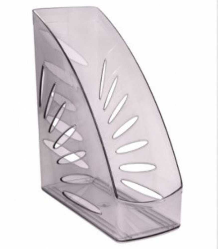 Лоток вертикальный для бумаг СТАММ Тропик (263*245 мм) ширина 110 мм, Тонированный серый