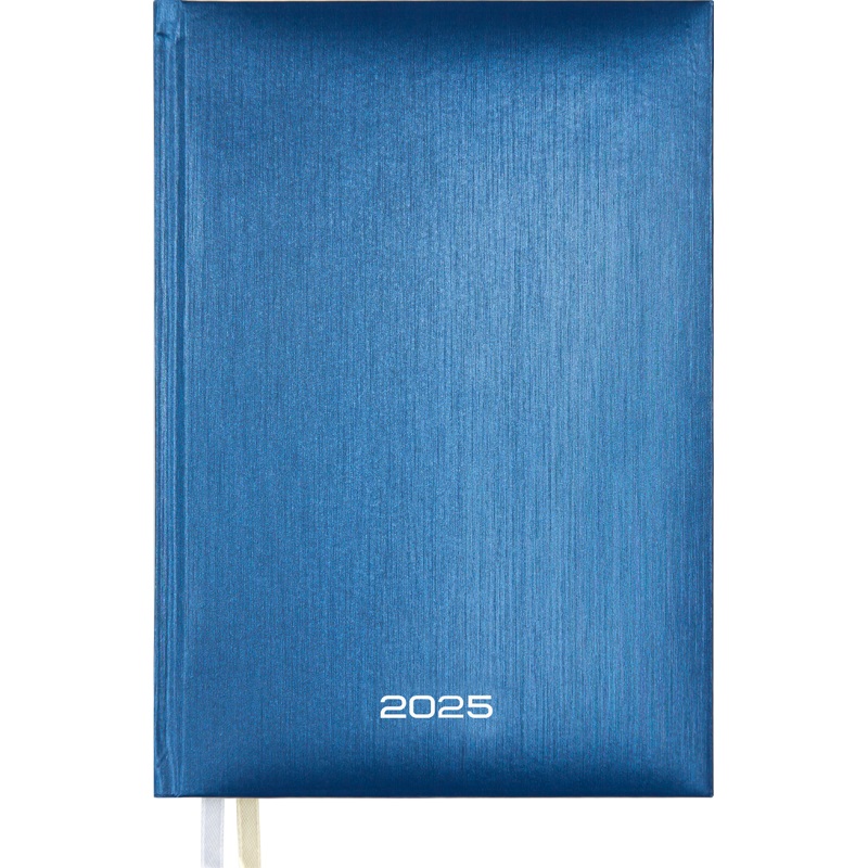 Ежедневник датированный 2025г А5 (145x205 мм) 168л., синий металлик, твердая обложка, бумвинил, Attomex. Regent