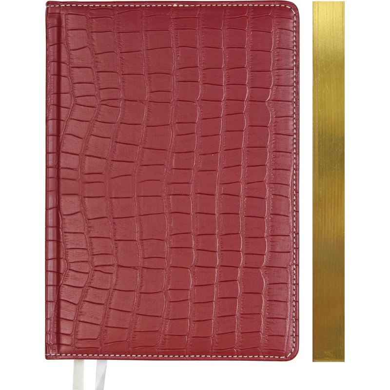 Ежедневник датированный 2025г В6 (120*170мм) 168л., бордовый, твердая обложка, кожзам, ляссе deVENTE Wild