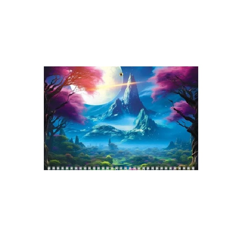 Календарь одноблочный на 2025г. (290*470мм) с курсором и календарной сеткой Далекая планета