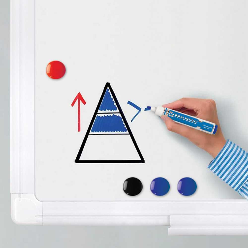 Доска магнитно-маркерная 30х45 см, ПВХ-рамка, BRAUBERG Standard