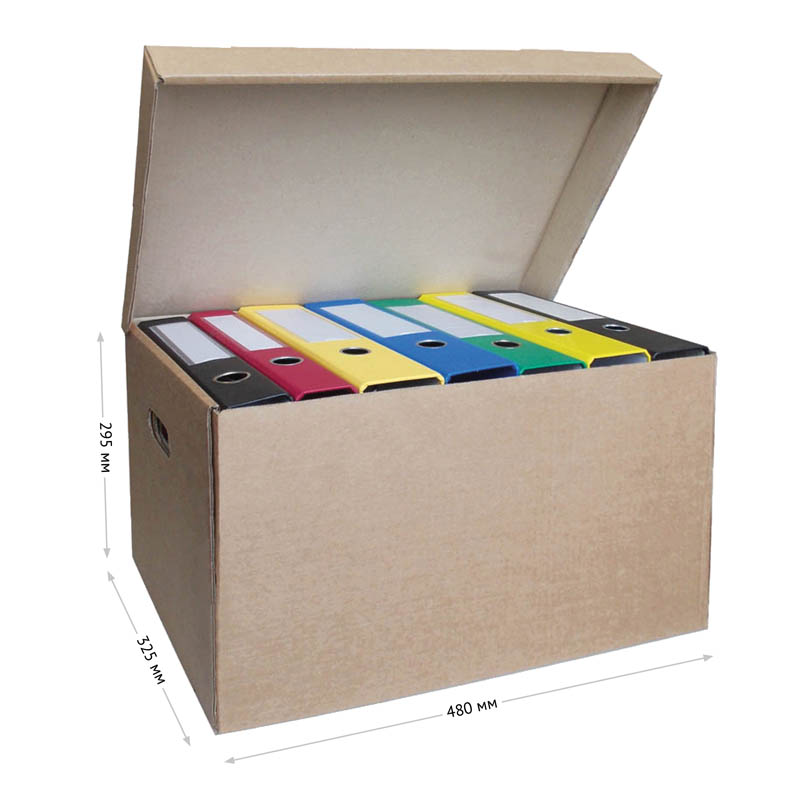 Короб архивный OfficeSpace Делопроизводство, 480*325*295, крафт