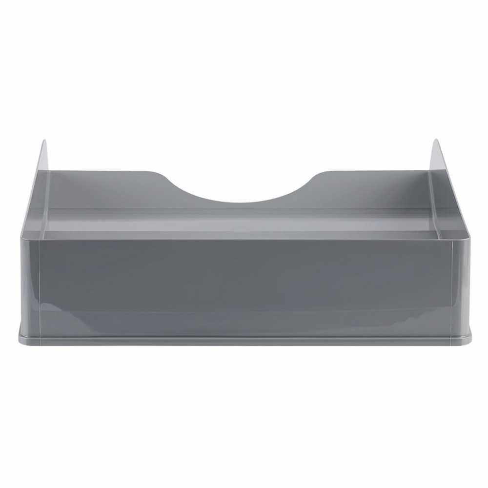 Лоток для бумаг горизонтальный ДЕЛЬТА 315*250*60мм, серый