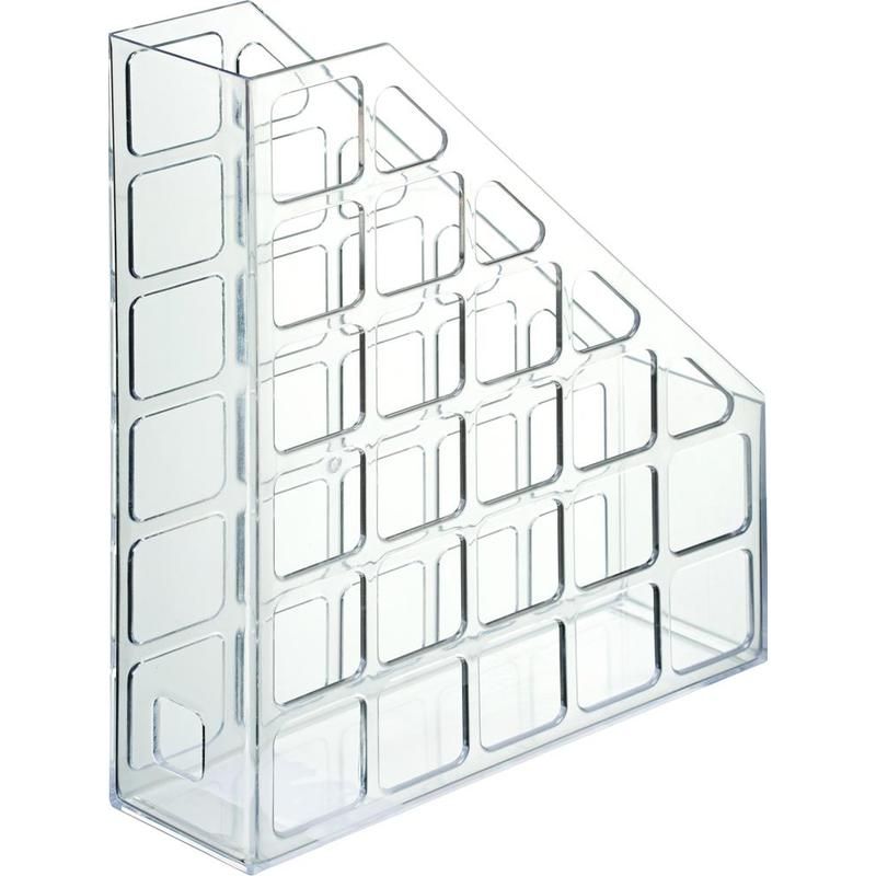 Лоток вертикальный для бумаг Attache 75мм, прозрачный