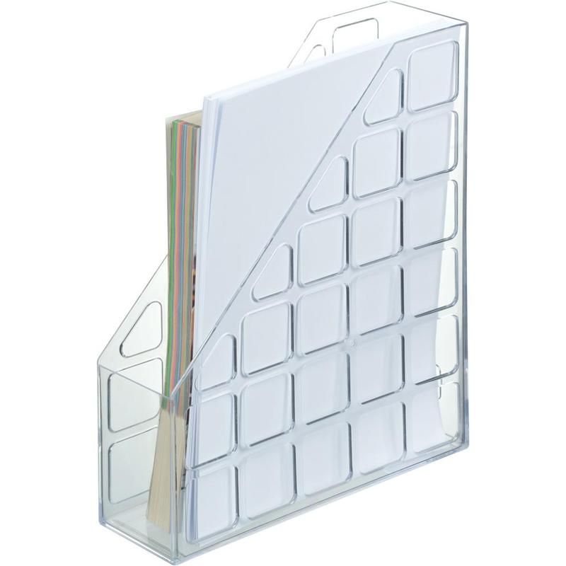 Лоток вертикальный для бумаг Attache 75мм, прозрачный