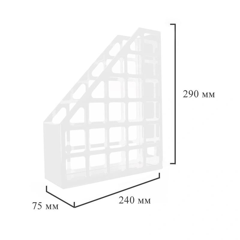 Лоток вертикальный для бумаг Attache 75мм, прозрачный