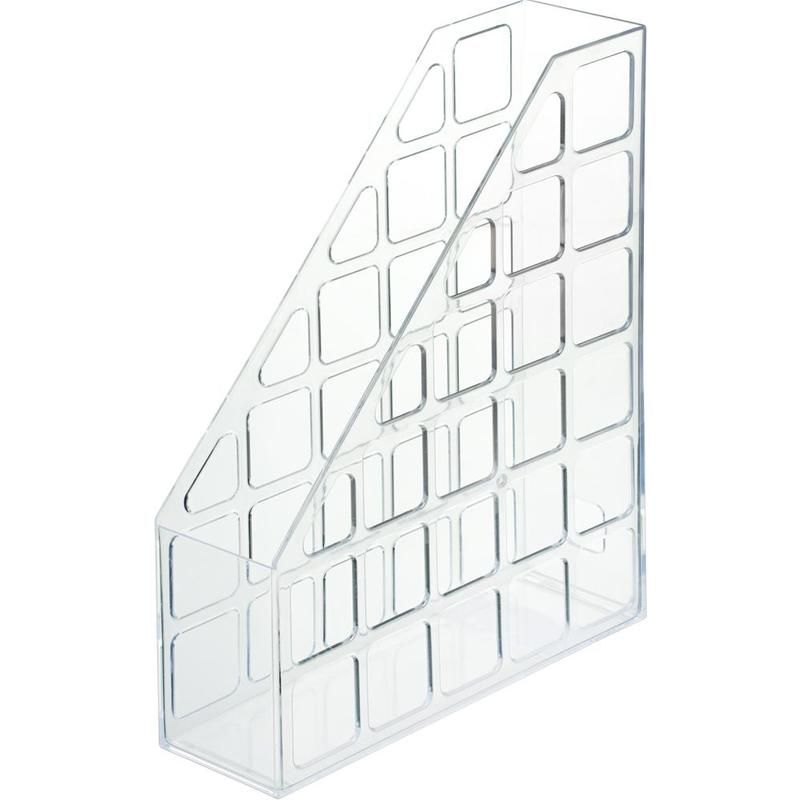 Лоток вертикальный для бумаг Attache 75мм, прозрачный