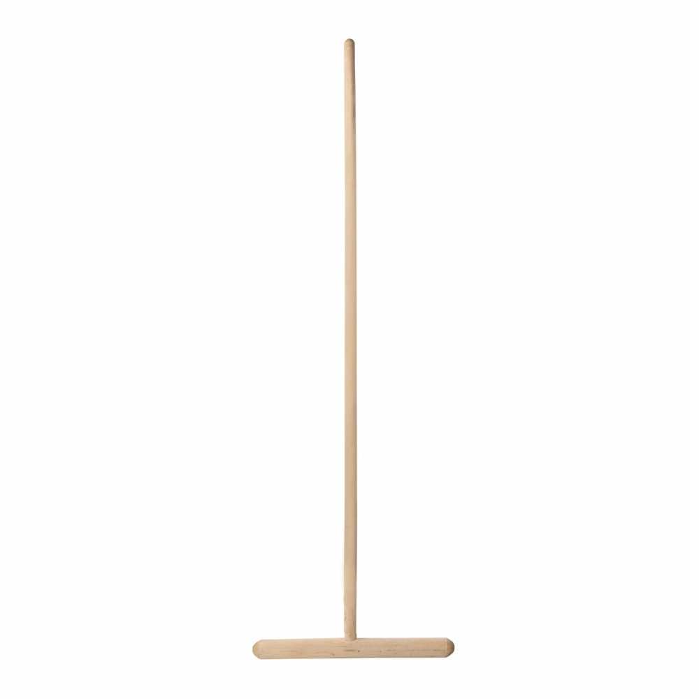 Швабра для пола деревянная, длина черенка 120 см, рабочая часть 35 см