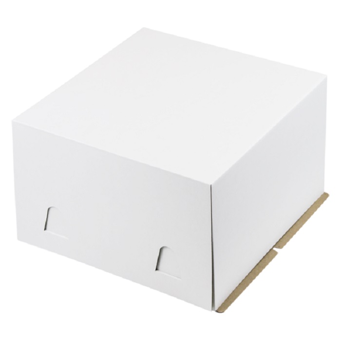 Коробка для торта усиленная 300 х 300 х 190 мм, белая