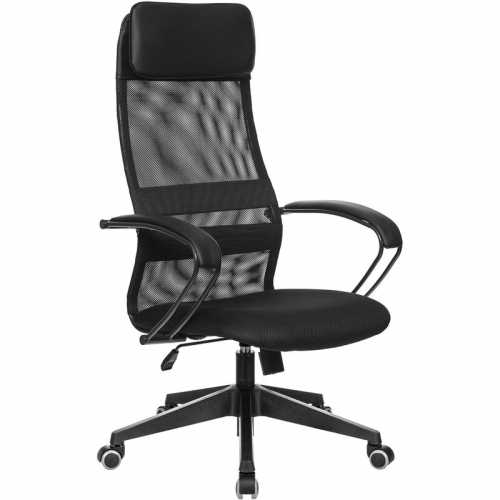 Кресло для руководителя Easy Chair 655 TW черное (искусственная кожа,/сетка/ткань, пластик)