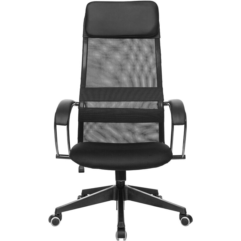 Кресло для руководителя Easy Chair 655 TW черное (искусственная кожа,/сетка/ткань, пластик)